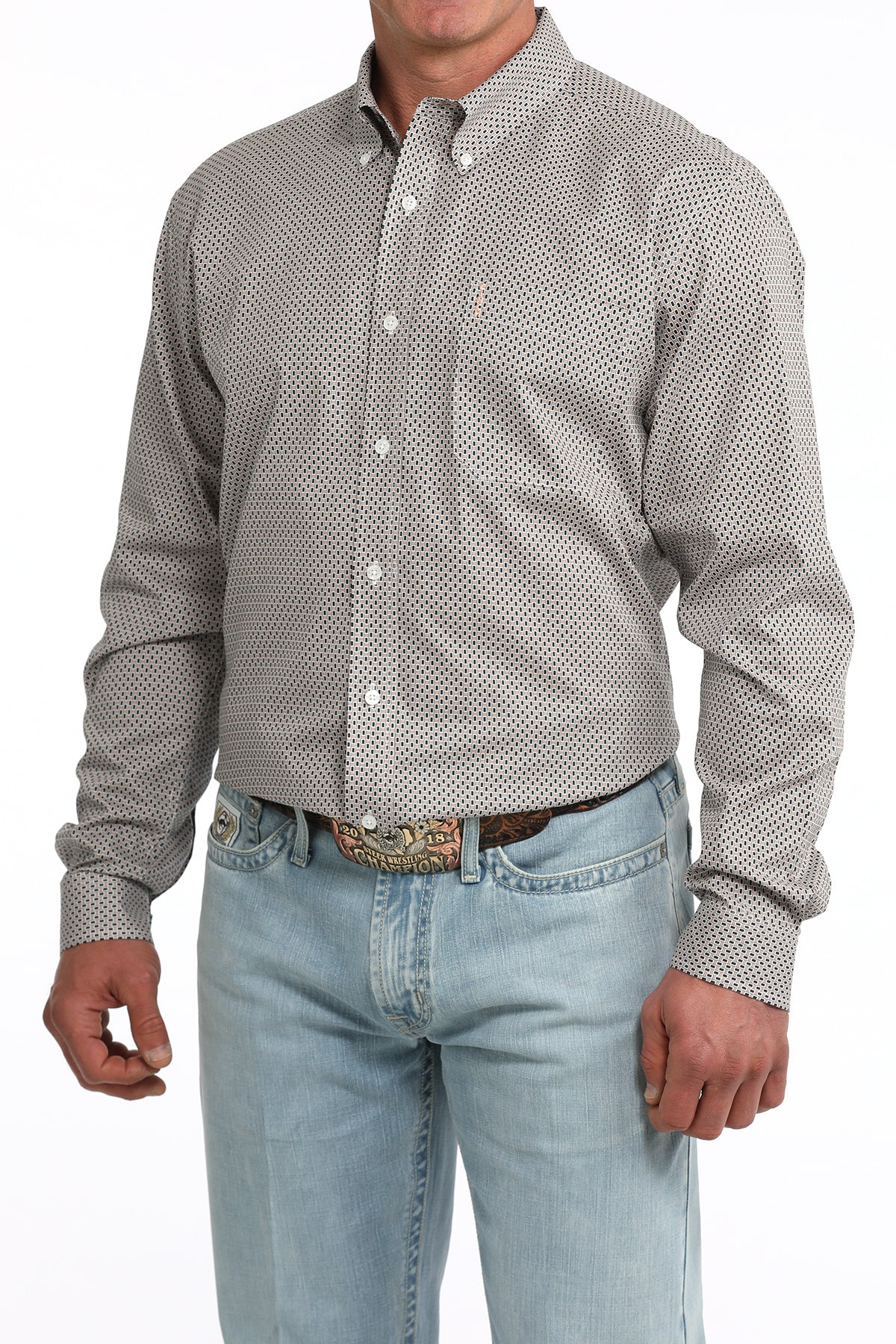 Cinch Men's Printed Modern Fit Long Sleeve Shirt MTW1347161