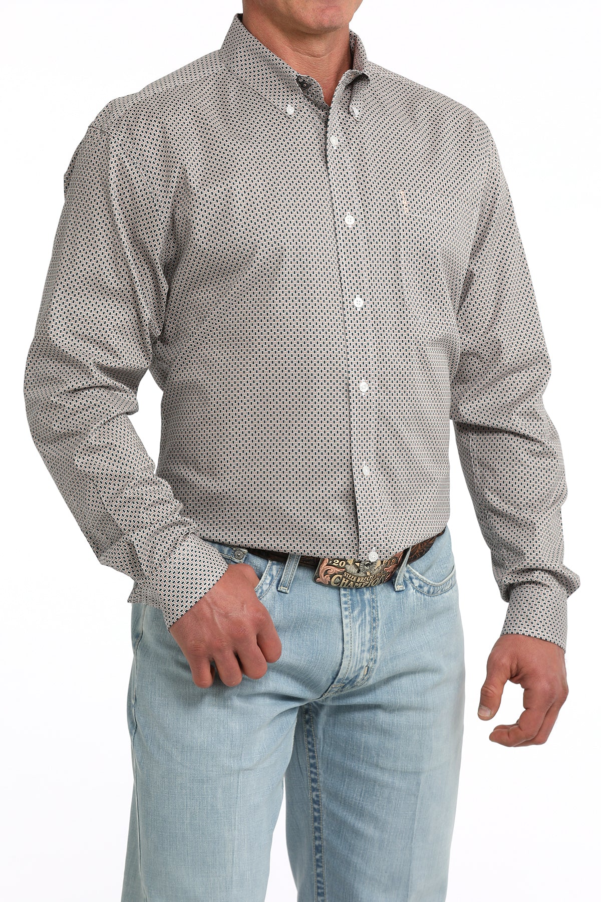 Cinch Men's Printed Modern Fit Long Sleeve Shirt MTW1347161