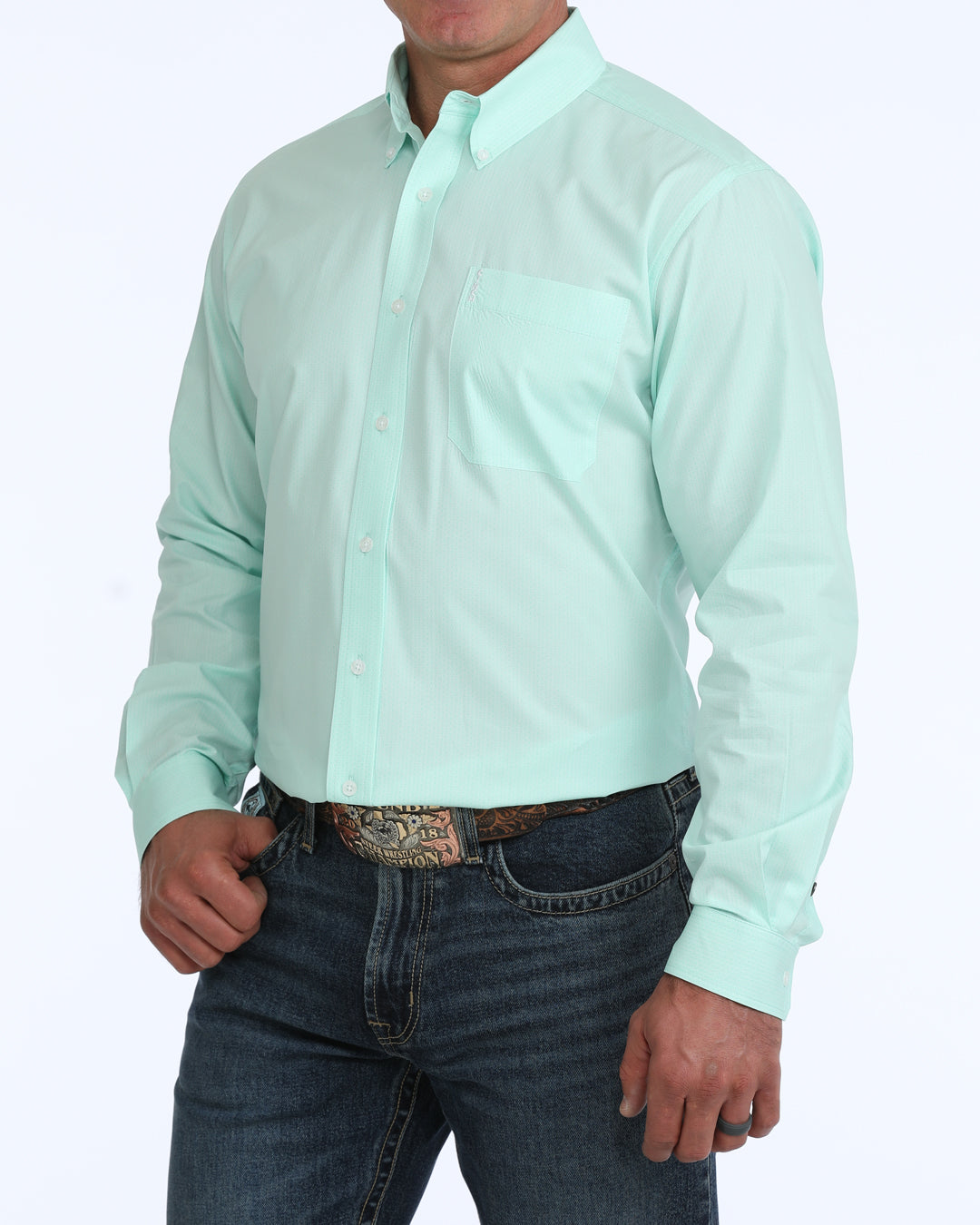 Cinch Men's Mint Modern Fit Shirt MTW1347170