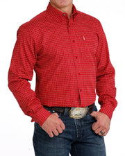 Cinch Men's Modern Fit Red Shirt MTW1347171