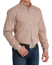 Cinch Men's Modern Fit Brown Printed Shirt MTW1347173