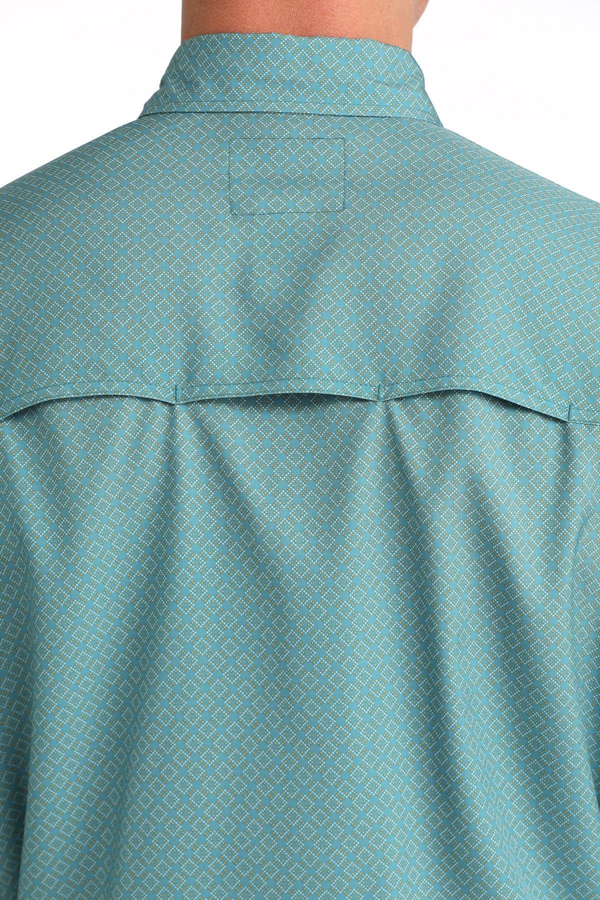 Cinch Men's Teal Printed Arenflex Long Sleeve Shirt MTW1724004.