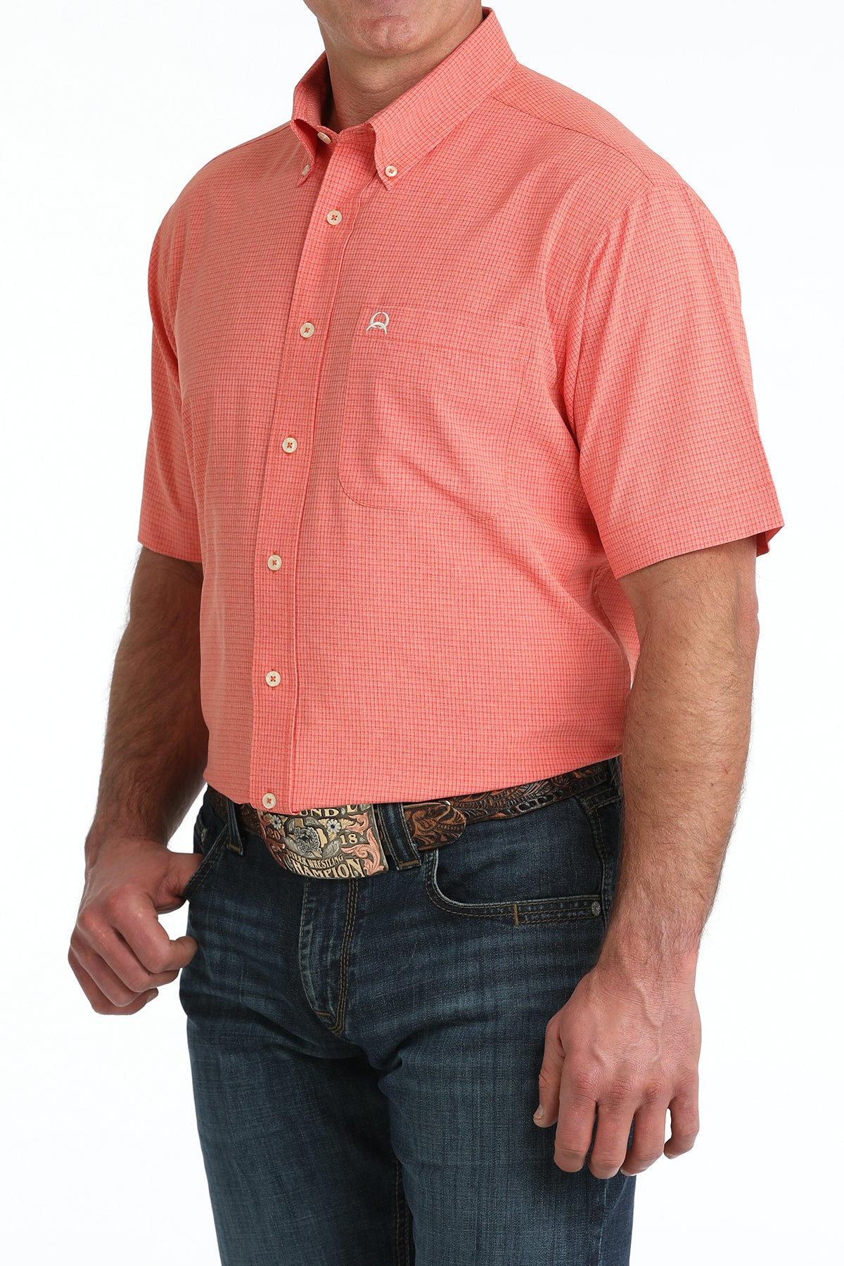 Cinch Men's Coral Arenaflex Short Sleeve Shirt MTW1725003