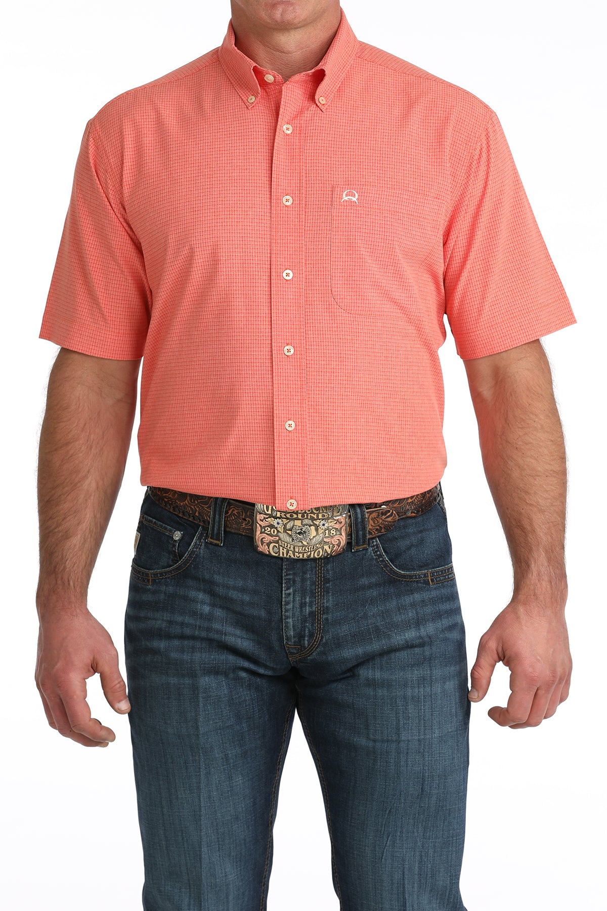 Cinch Men's Coral Arenaflex Short Sleeve Shirt MTW1725003