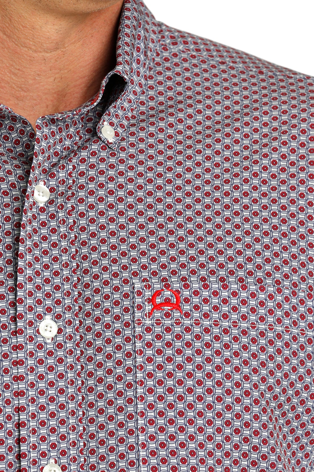 Cinch Men's Arenaflex Multi Print Button Down Shirt MTW1862029