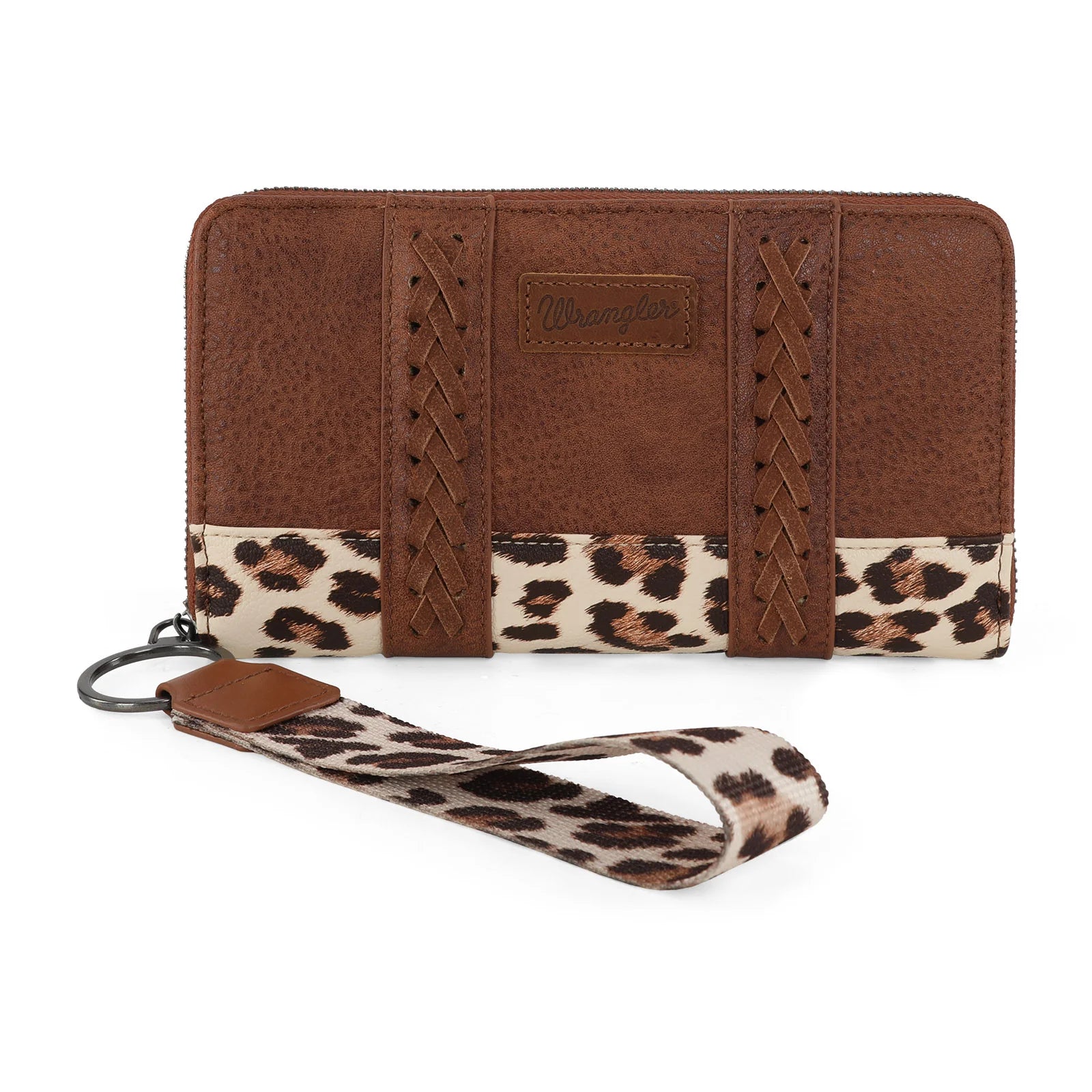 Wrangler Brown Leopard Print Wallet WG102-W006