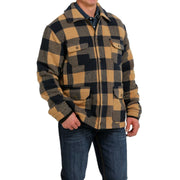 Cinch Men's Brown Plaid Frontier Coat MWJ1572002