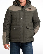 Cinch Men's Green Quilted Barn Coat MWJ1951001