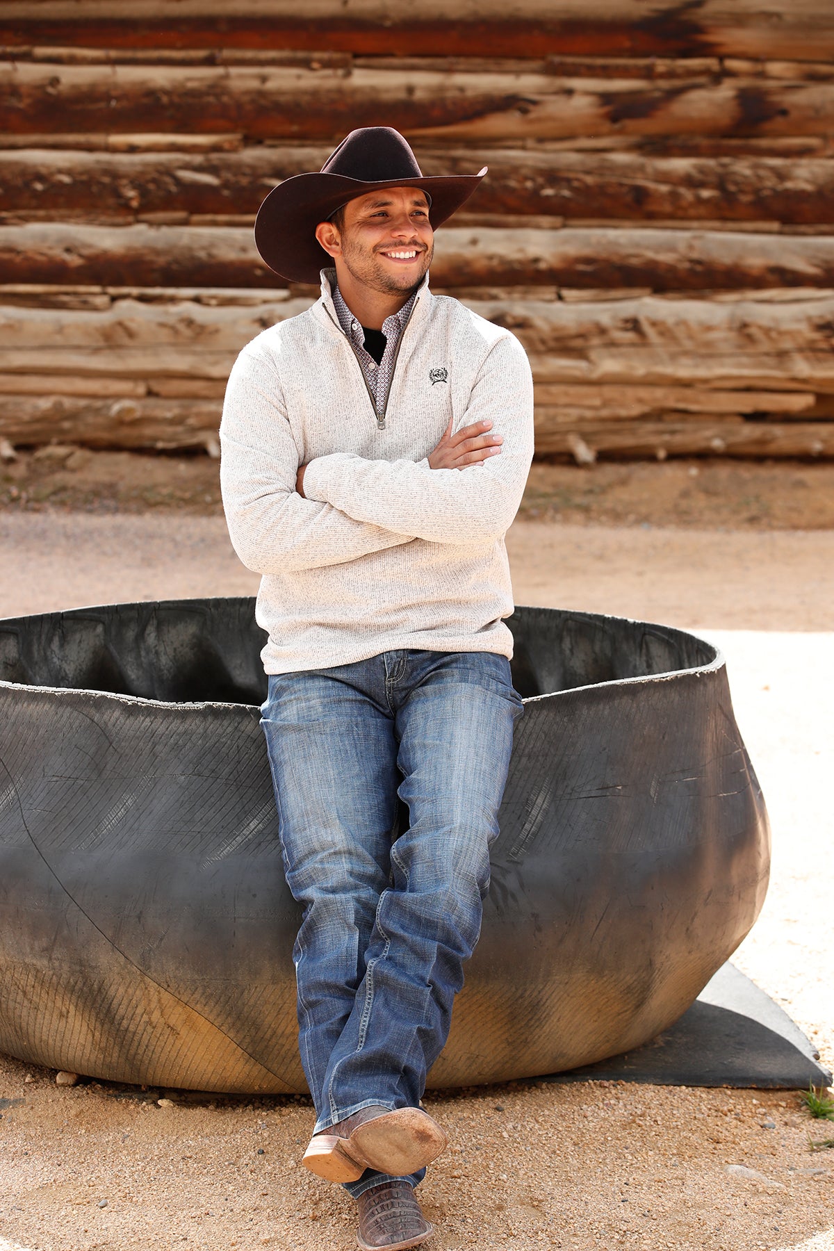 Cinch Men's Stone 1/4 Zip Sweater MWK1080013
