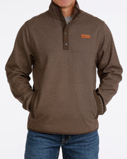 Cinch Men's Brown Herringbone Pullover MWK1534011