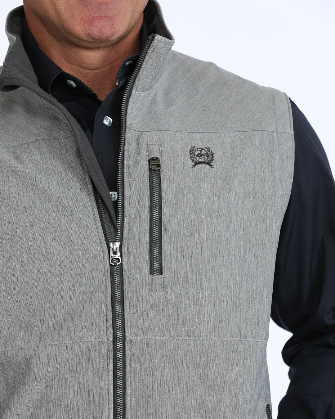 Cinch Men's Grey Bonded Vest MWV1515031