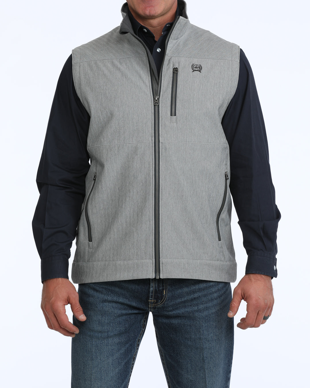 Cinch Men's Grey Bonded Vest MWV1515031