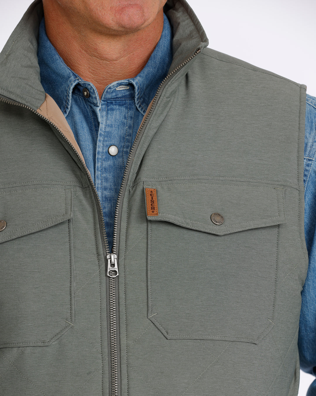 Cinch Men's Conceal Carry Quilted Vest MWV1944001
