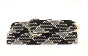 Nocona Black, White and Grey Braided Belt