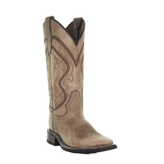 Circle G Women's Distressed Square Toe Boot L5829 C3