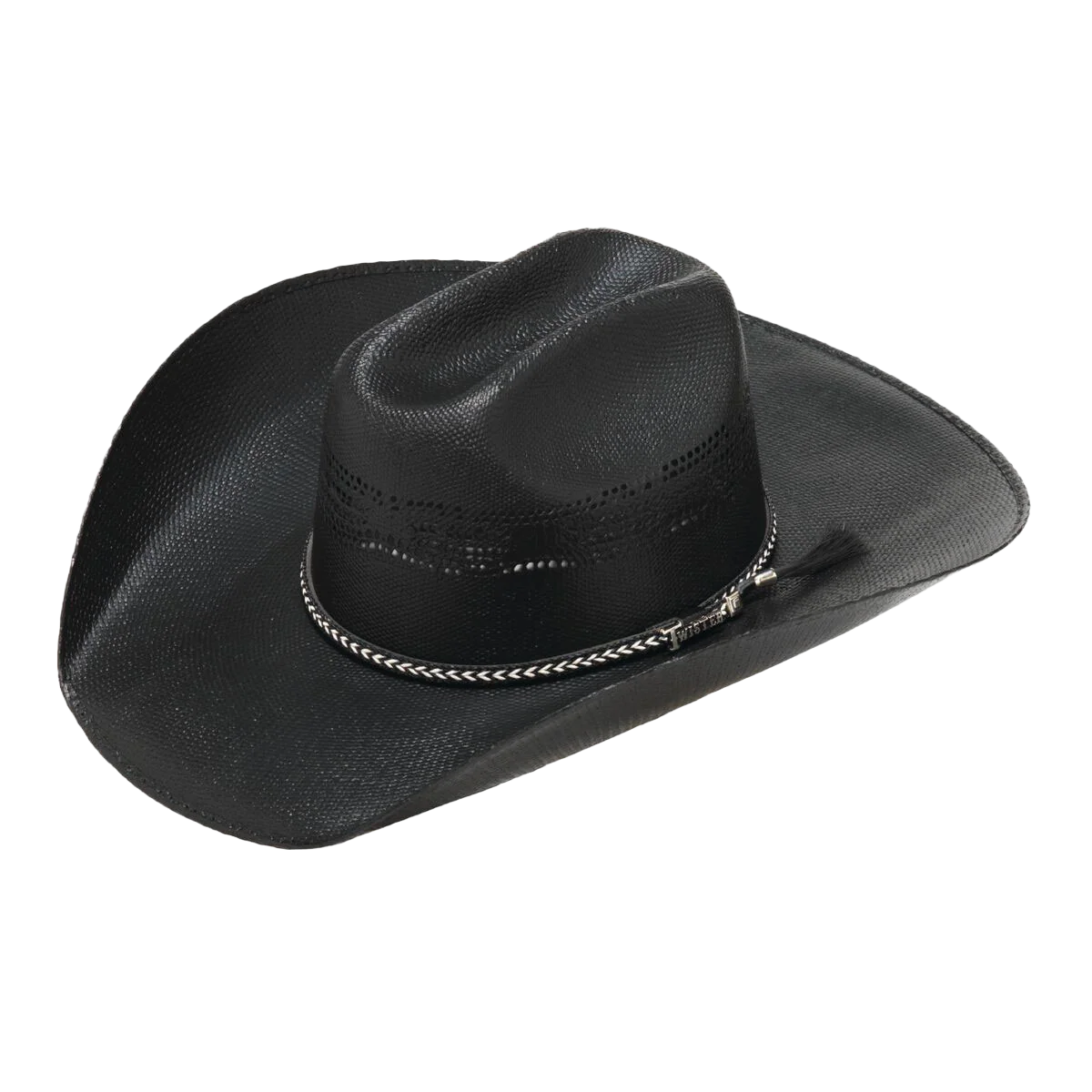 Twister Black Straw Cowboy Hat T7169001