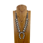 Western Elite White Squash Blossom Necklace NKY180525-02