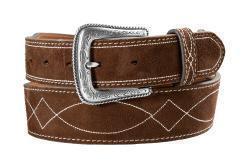 Nocona Men's Roughout Boot Stitch Western Belt N210010147