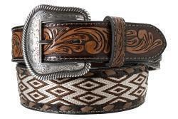 Nocona Men's Diamond Embroidered Belt N210010202