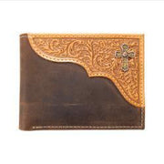 Nocona Scroll Embossed Bifold Wallet with Cross N500050344