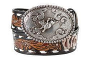 Nocona Boy's Aces Buckstitch Laced Belt N4443901