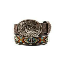 Nocona Boy's Cross Embroidered Belt.