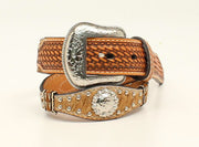 Nocona Boy's Scalloped Calf Hair Belt N4436448