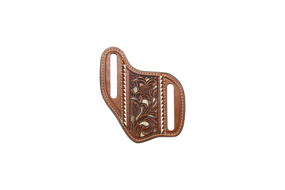 Nocona Floral Filligree Calf Hair Knife Sheath 1807602