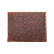 Nocona Men's Brown Ostrich Print Bi-Fold Wallet N500050602