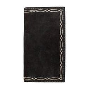 Nocona Men's Boot Stitch Black Rodeo Wallet N500050701