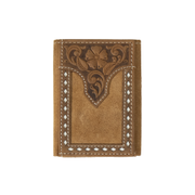 Nocona Roughout Bucklace Trifold Wallet N5415808