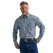 Wrangler Men's George Strait Paisley Long Sleeve Shirt 2381960.