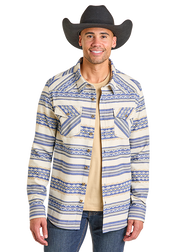 Panhandle Slim Men's Aztec Stripe Shacket PM92C06900