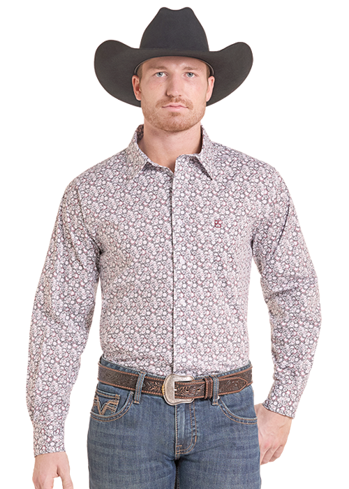 Panhandle Slim Men's Printed Long Sleeve Shirt PMB2S10170