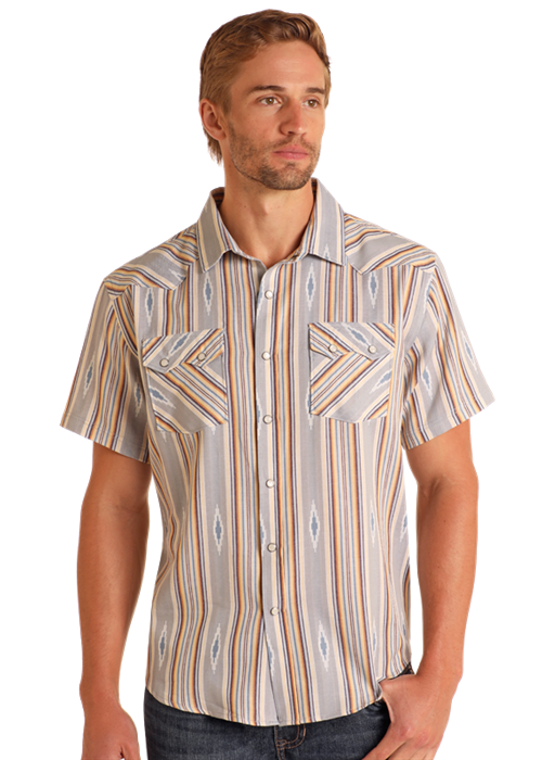 Panhandle Slim Men's Stripe Snap Front Shirt