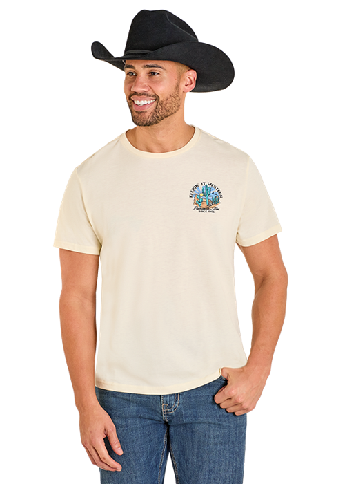 Panhandle Slim Men's Natural Graphic Tee PU21T07550