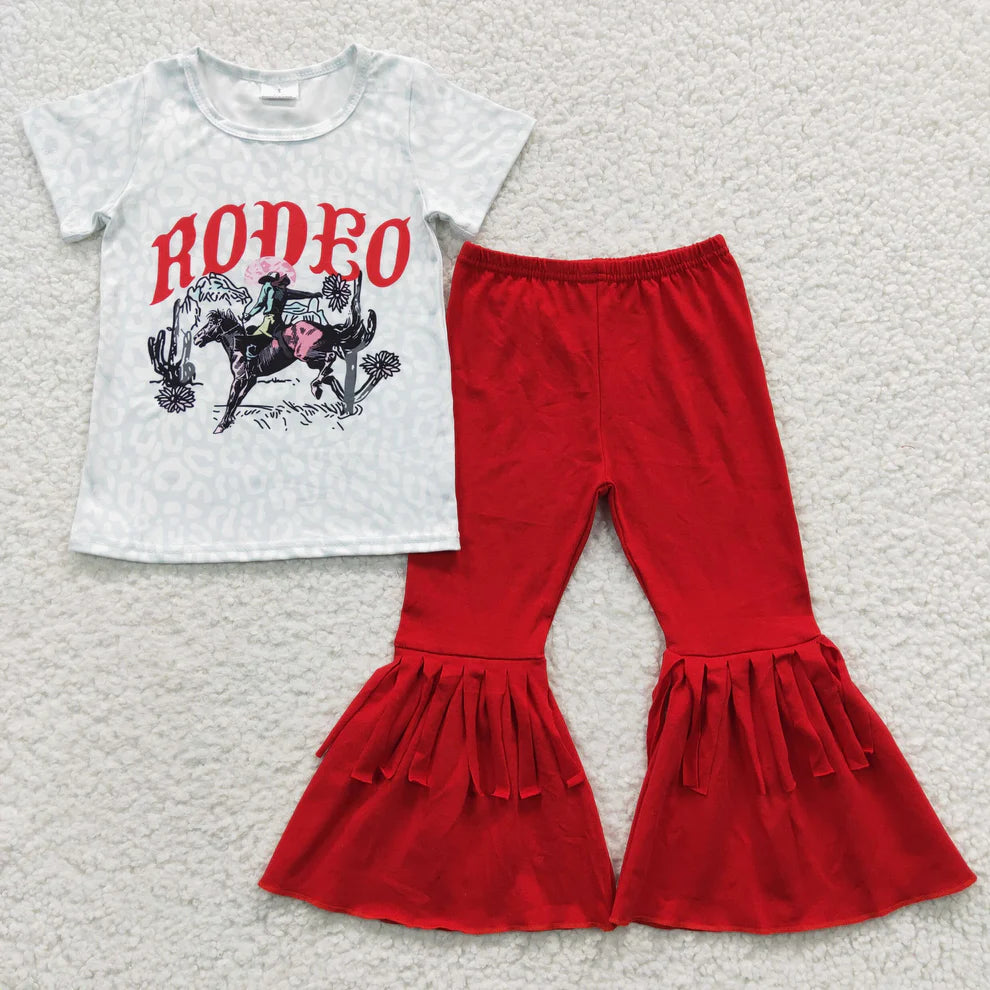 Aier Girls Rodeo Tee with Red Bells Set GSPO0602