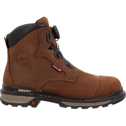 Rocky Men's Rams Horn BOA Composite Toe Waterproof Work Boot.