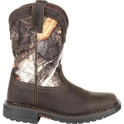 Rocky Youth's Original Ride FLX Waterproof Western Boot.