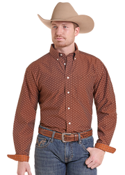 Panhandle Slim Men's Brown Button Down Shirt RMB2S10035
