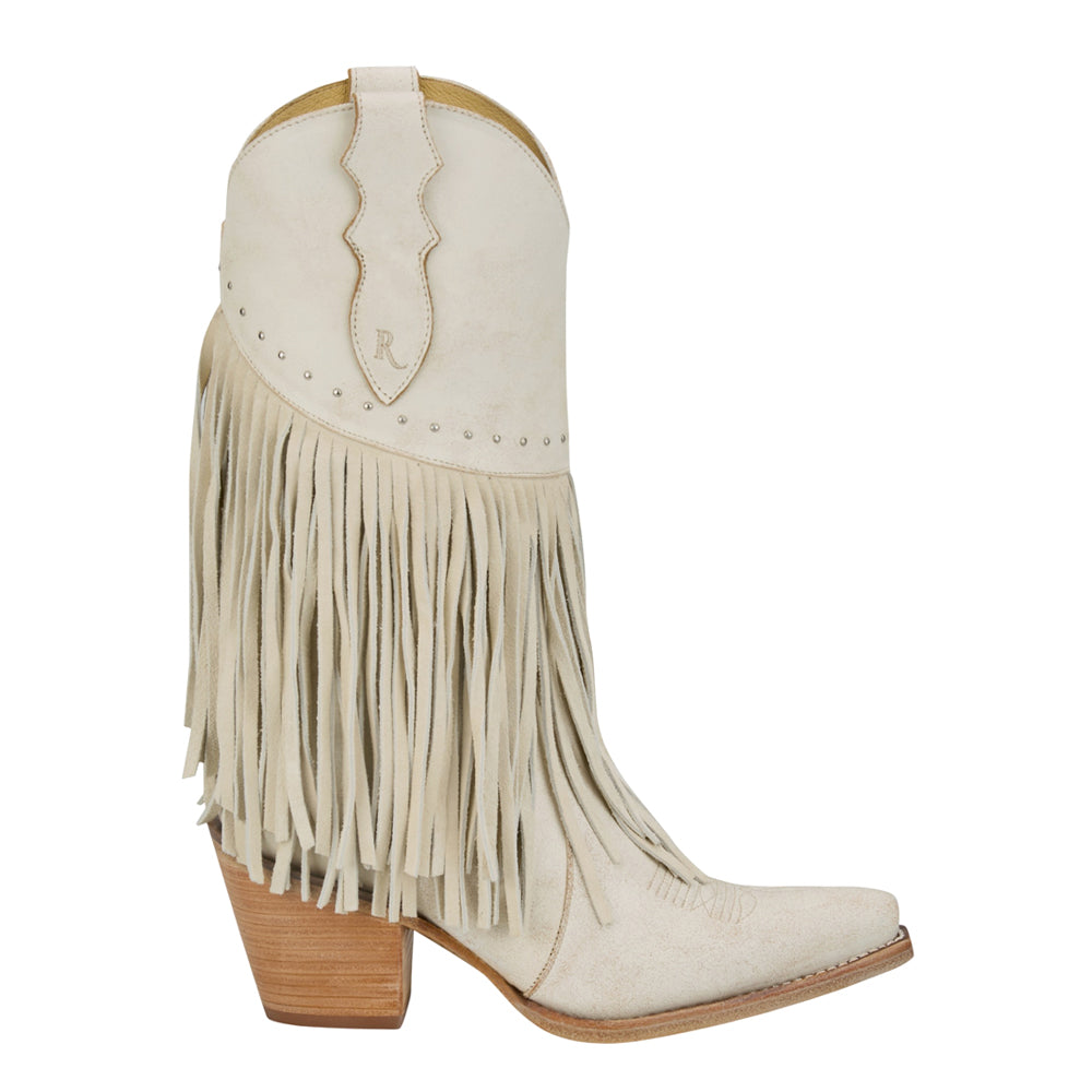 Justin Women's Reba Nell Vintage Ivory Fringe Boot RML223