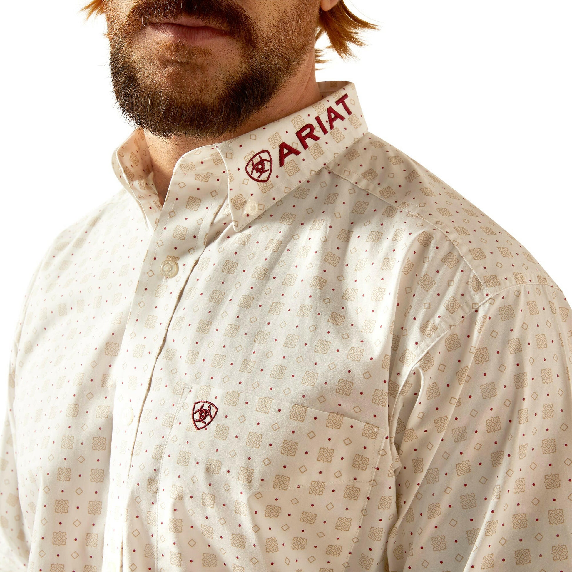 Ariat Men's Team King Classic Fit Button Down Shirt.