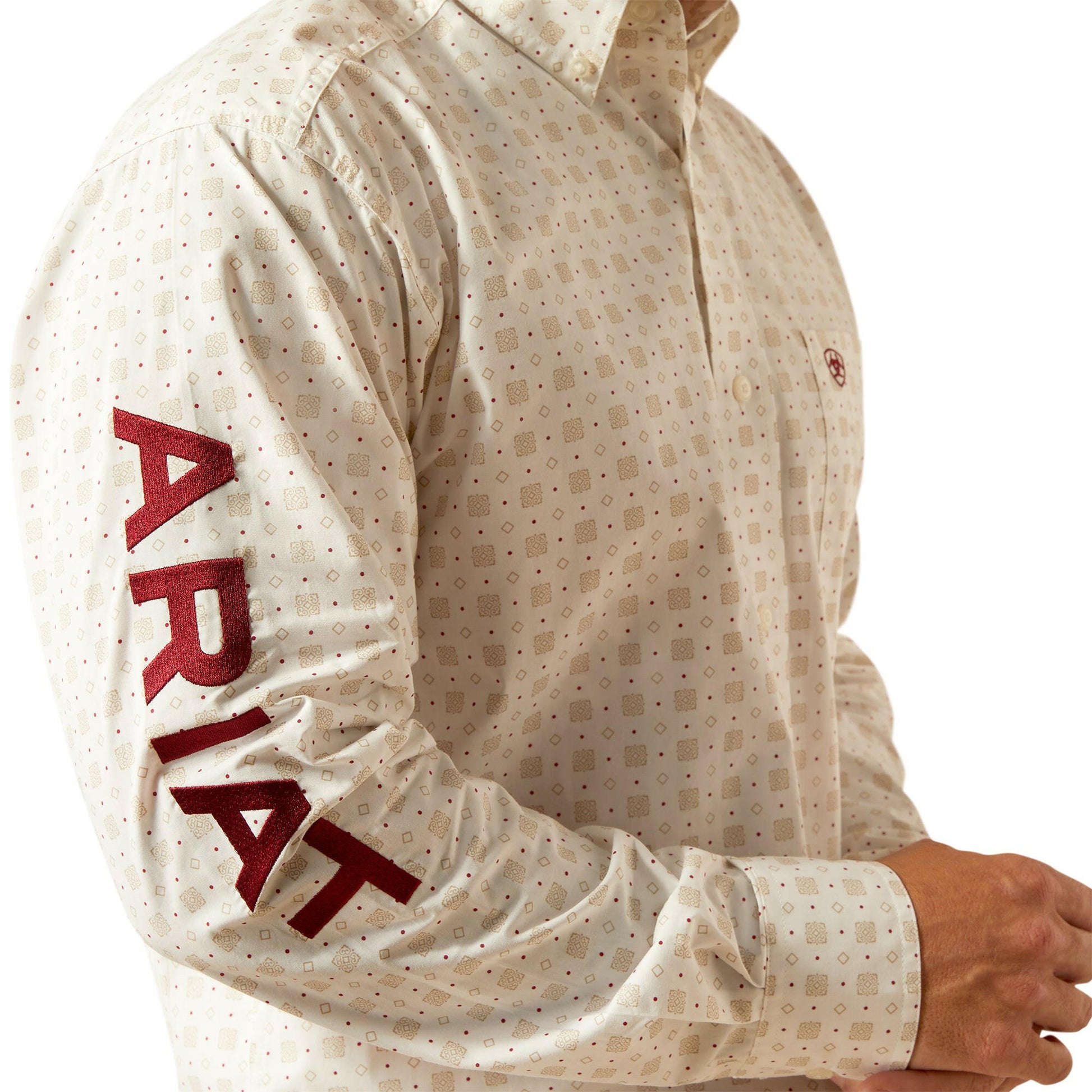 Ariat Men's Team King Classic Fit Button Down Shirt.