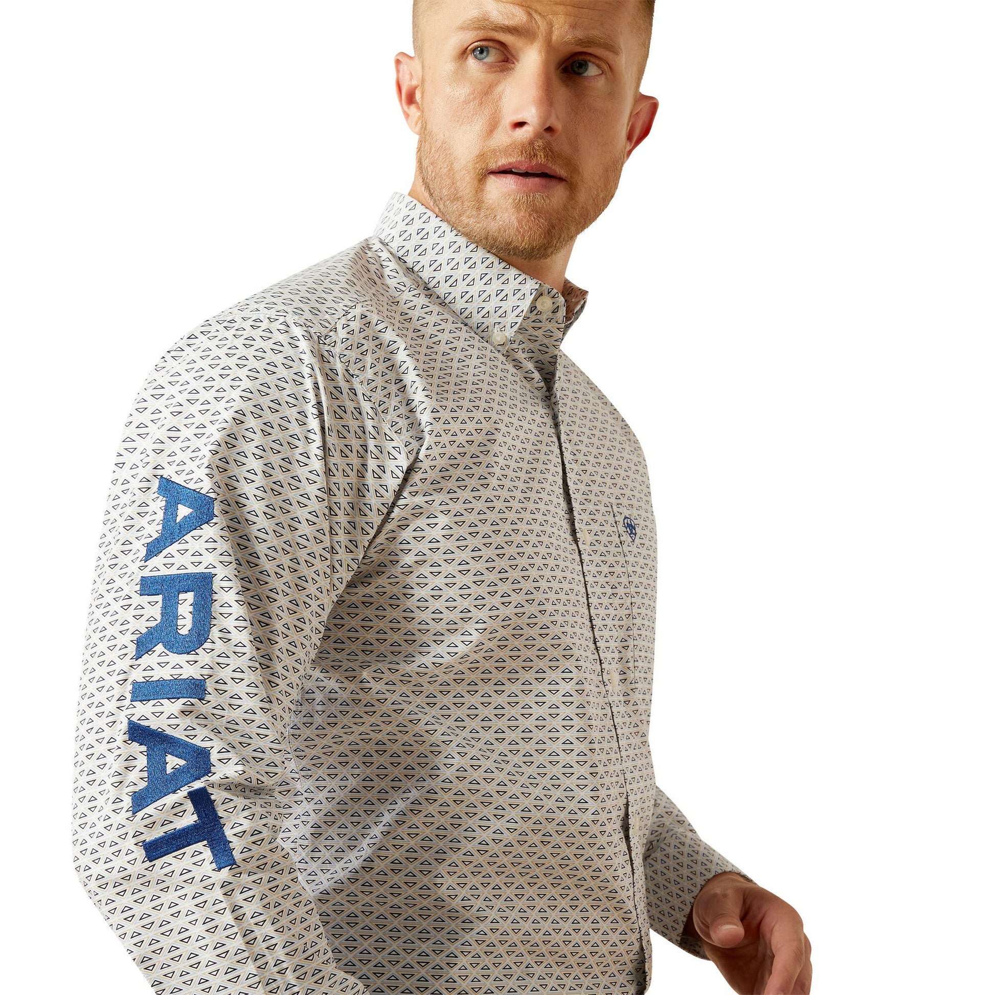 Ariat Men's Team Drew Classic Fit Button Down Shirt.