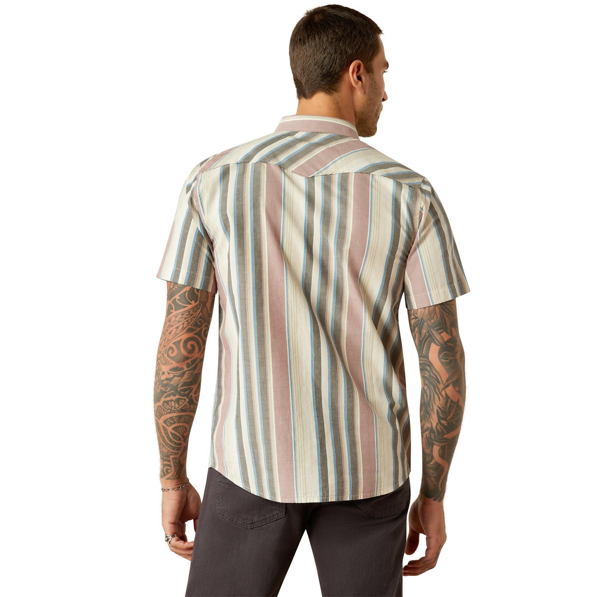 Ariat Men's Hughie Retro Fit Snap Front Shirt.