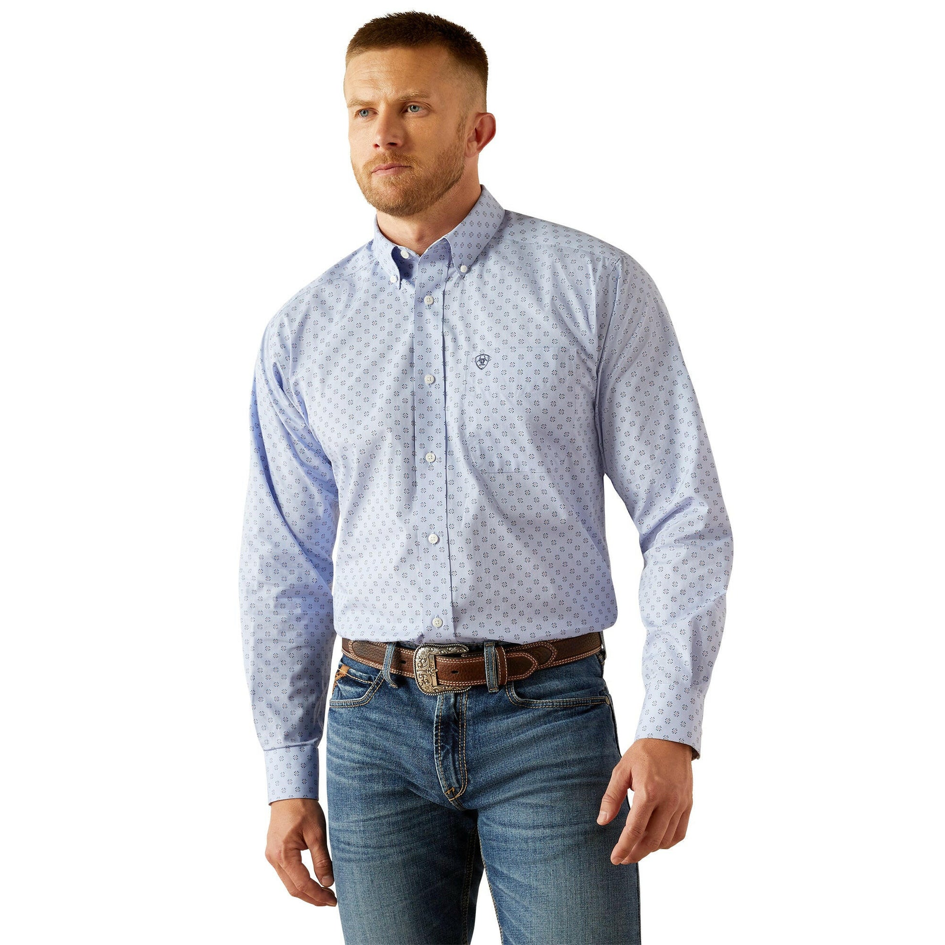 Ariat Men's Wrinkle Free Otello Classic Fit Button Down Shirt.