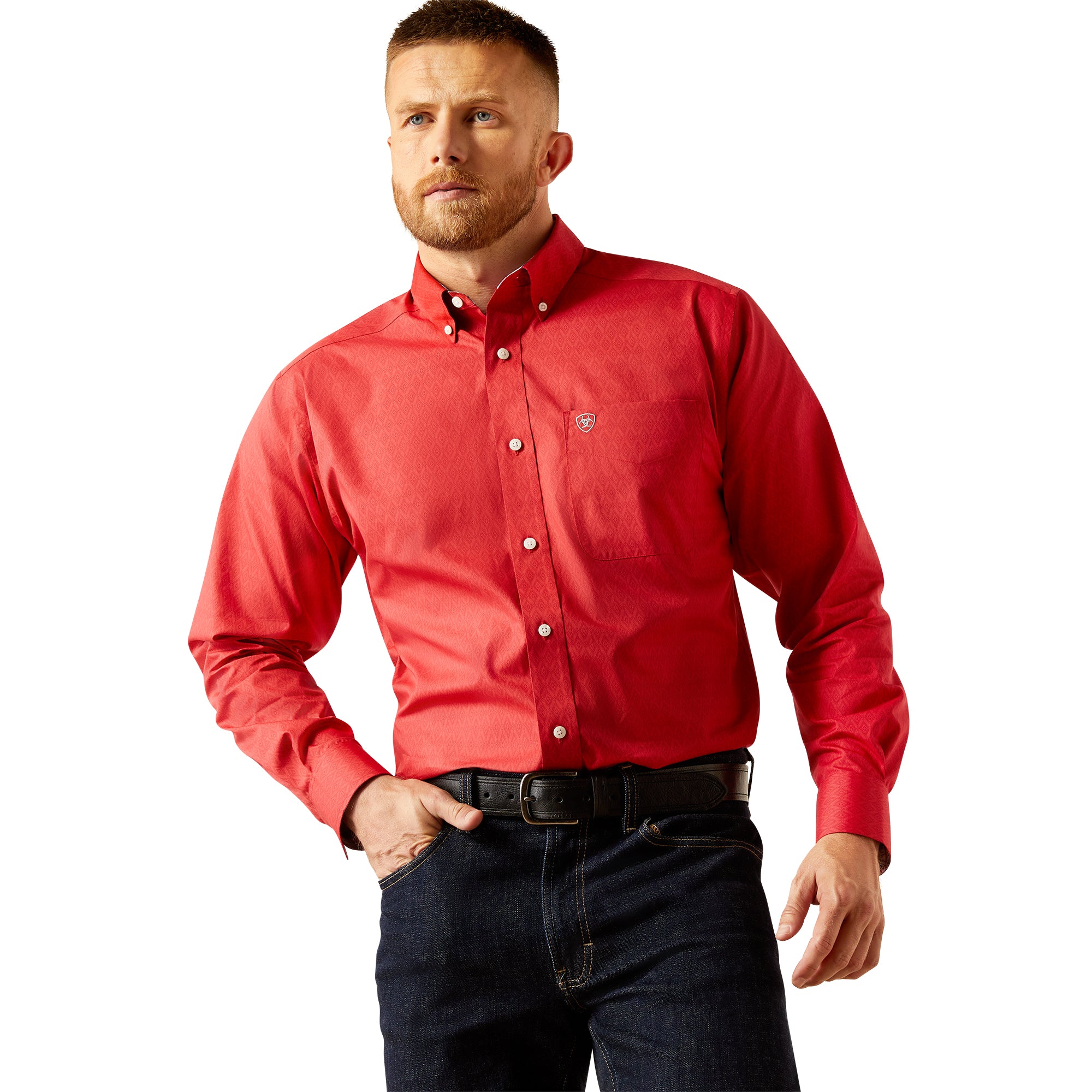 Ariat Men's Wrinkle Free Dangelo Classic Fit Button Down Shirt