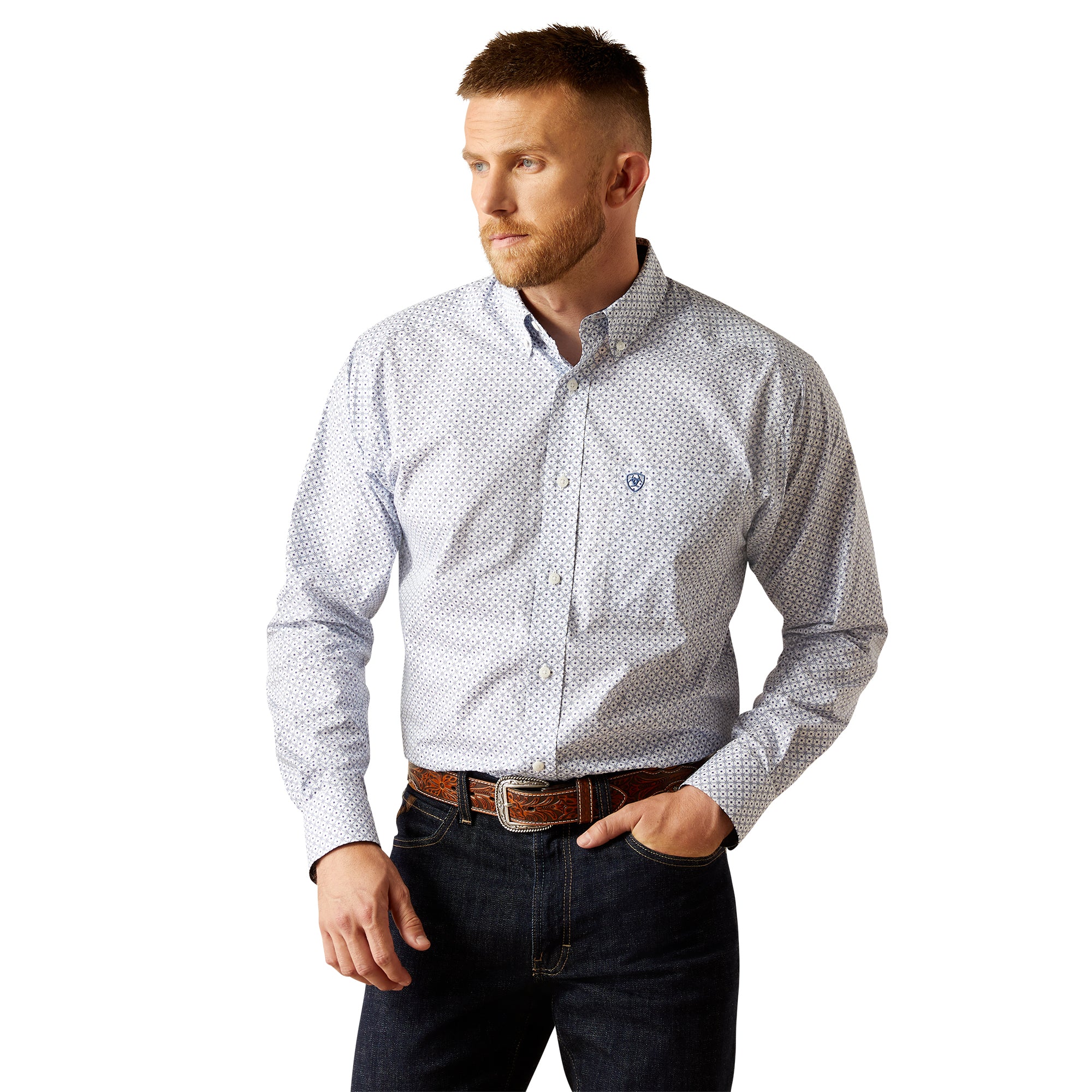 Ariat Men's Wrinkle Free Danny Classic Fit Button Down Shirt