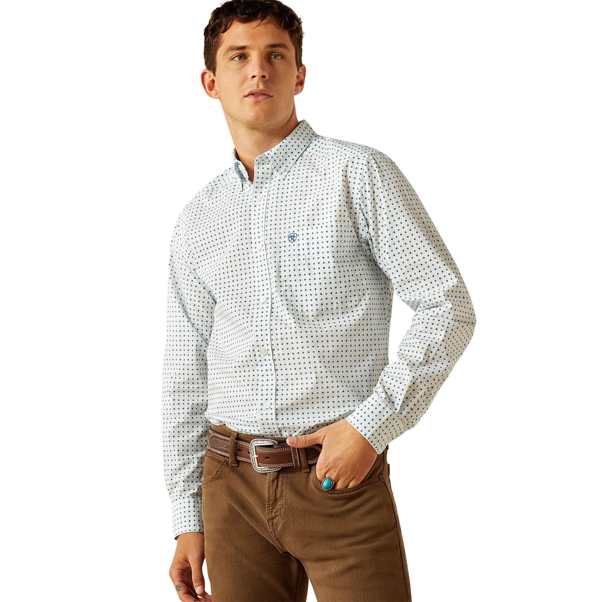 Ariat Men's Stearns Fitted Button Down Shirt