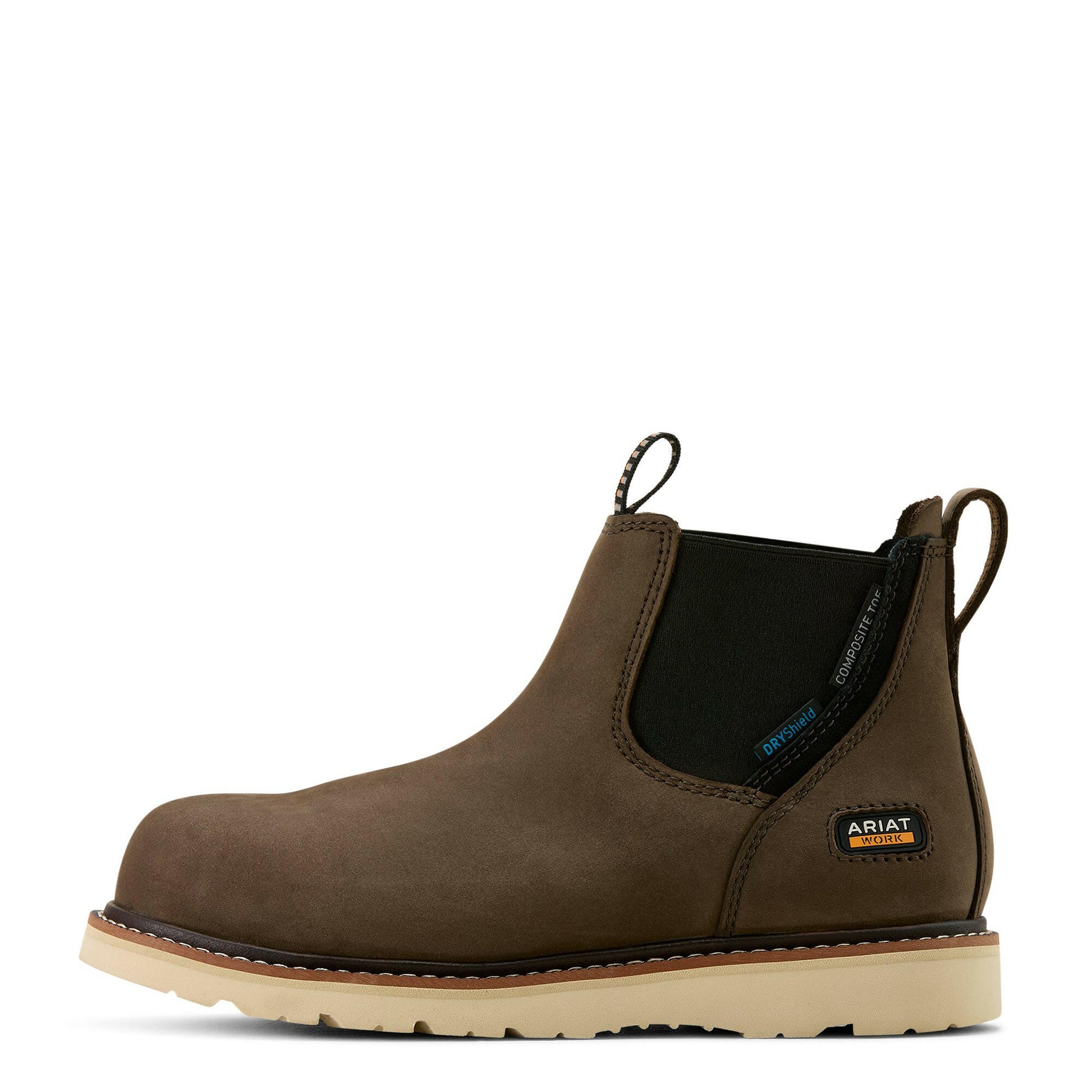 Ariat Women's Rebar Wedge Chelsea Waterproof Composite Toe Work Boot.
